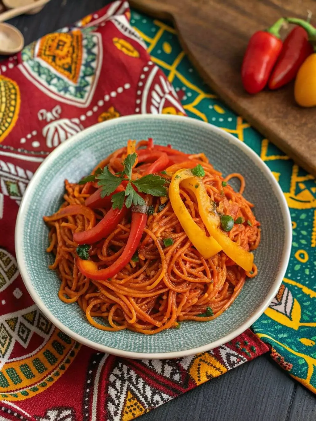 Nigerian Jollof Spaghetti Immigrant Spaghetti