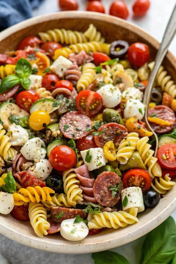 antipasto-pasta-salad Easy Antipasto Pasta Salad with Italian